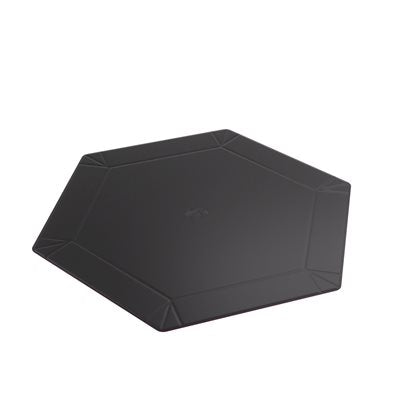 Magnetic Hexagonal Dice Tray (Black / Pink)