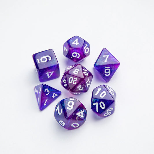 RPG DICE SET (SET OF 7)  GALAXY SERIES: Nebula