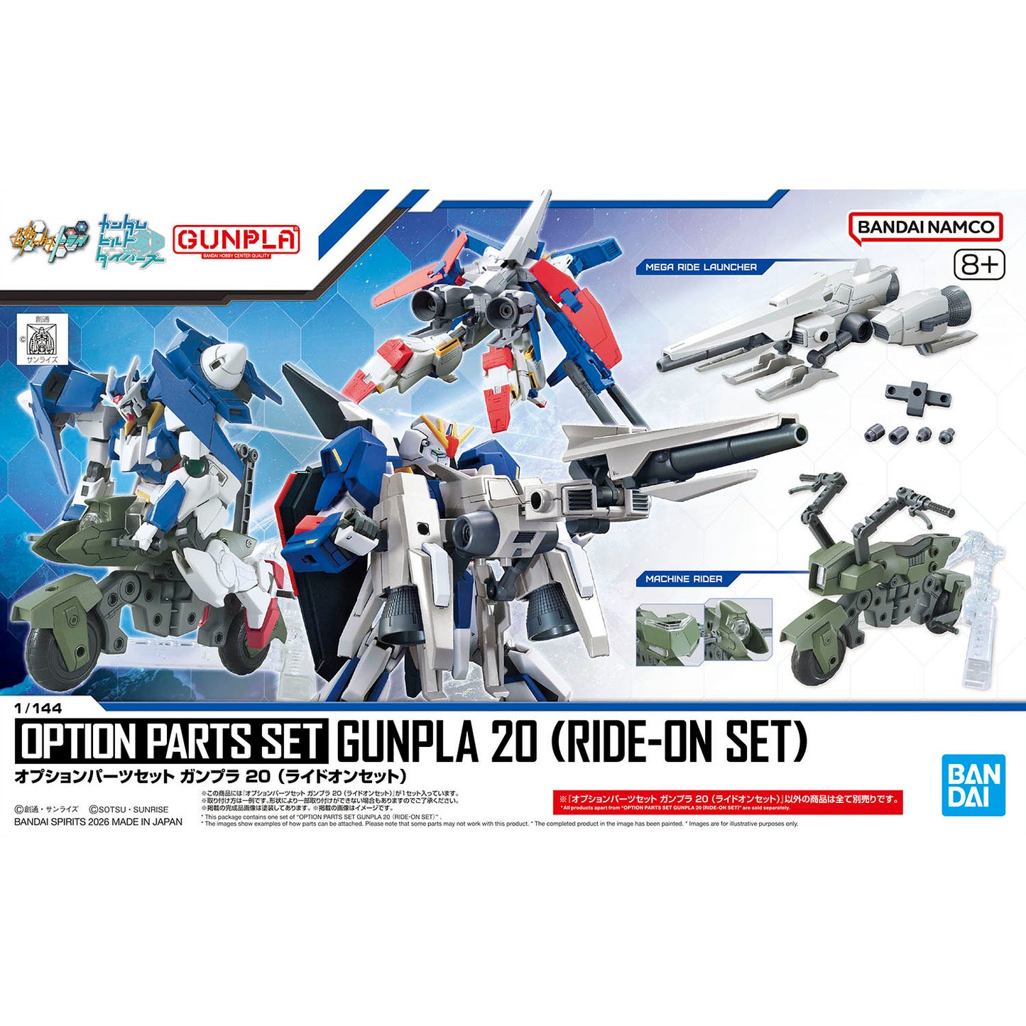 OPTION PARTS SET GUNPLA 20 (RIDE-ON SET)