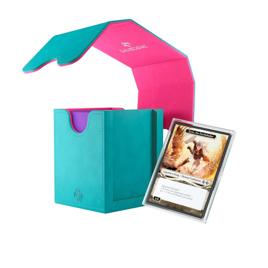 Deck Box: Squire Plus XL: Teal / Pink (100 ct)