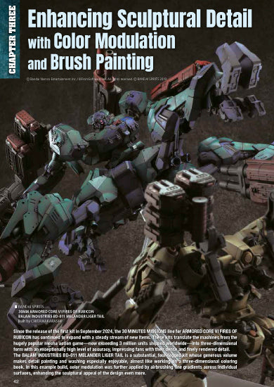Model Art Airbrushing Techniques for Japanese Mecha Models | English Edition