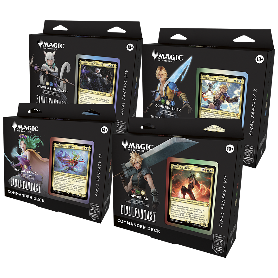 [Pre-order][ETA 6/13/2025] MTG: Final Fantasy Commander Deck (Set of 4)