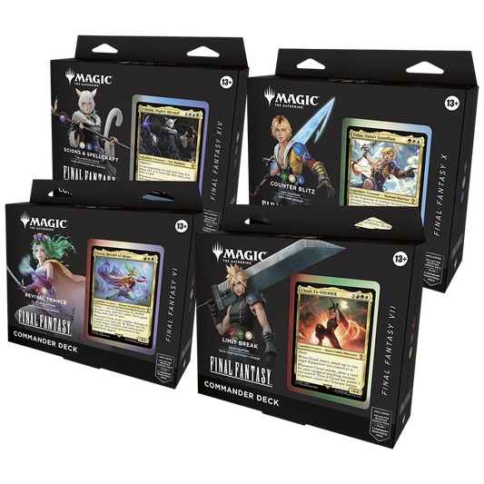 [Pre-order][ETA 6/13/2025] MTG: Final Fantasy Commander Deck (Set of 4)