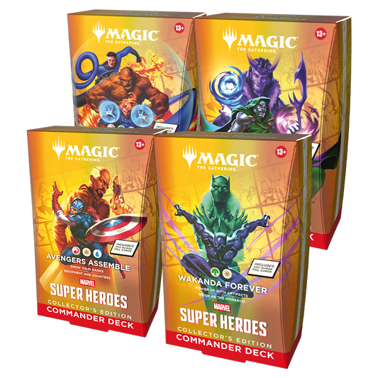 MTG: MAVEL SUPER HEROES - COMMANDER DECKS COLLECTOR'S EDITION, SET OF 4