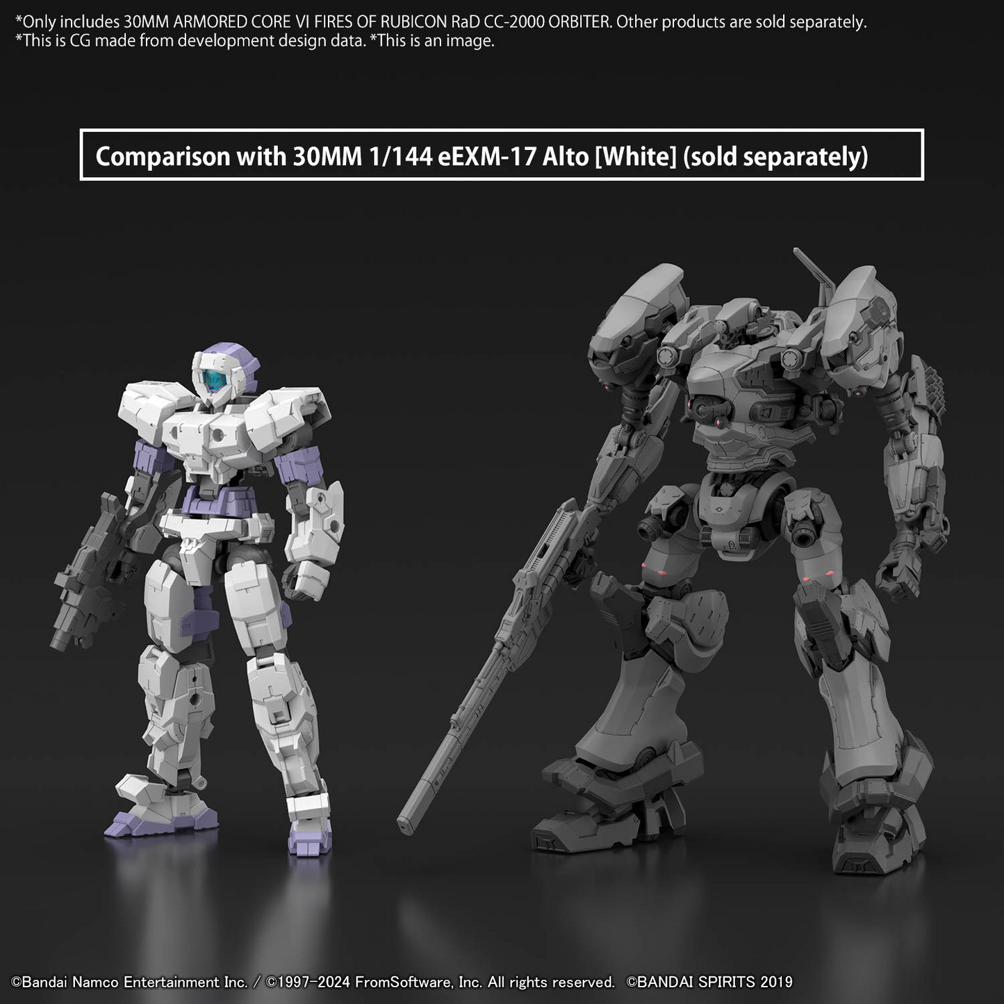 30MM 1/144 Armored Core VI Fires of Rubicon RaD CC-2000 Orbiter [Preorder. ETA Q1 2025]