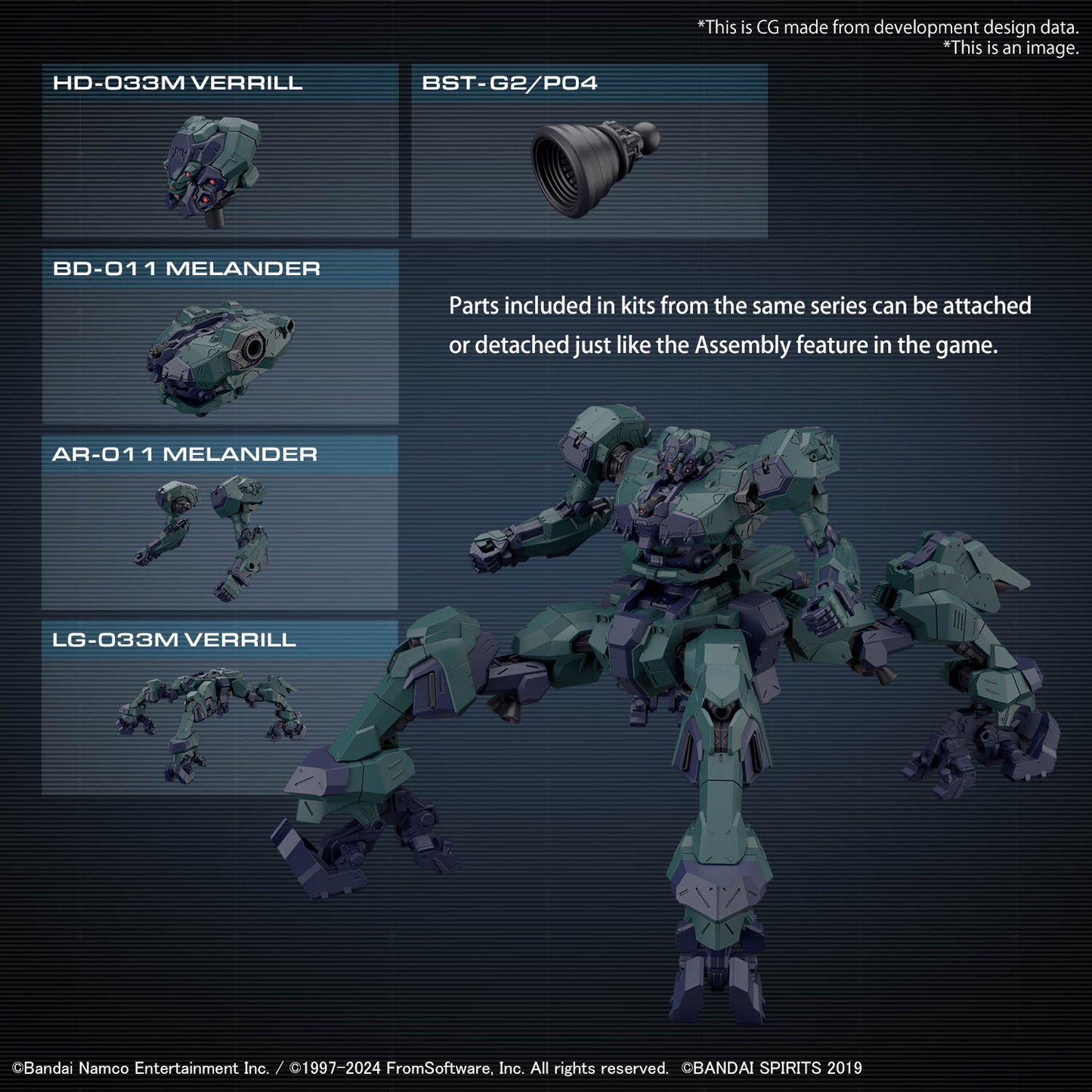 30MM 1/144 Armored Core VI Fires of Rubicon Balam Industries BD-011 Melander Liger Tail [Preorder. ETA Q1 2025]