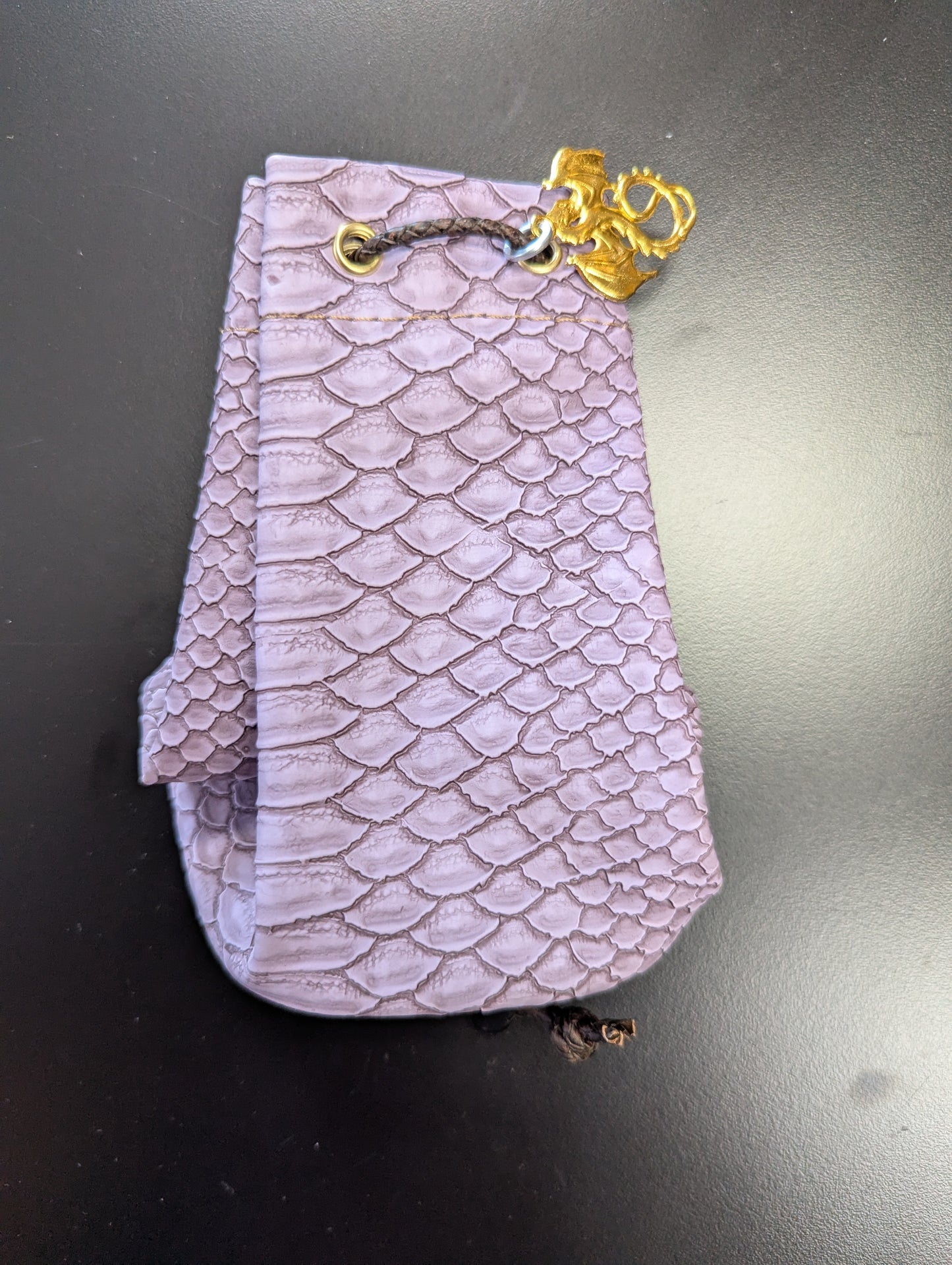 Leather Dragon Dice Bag