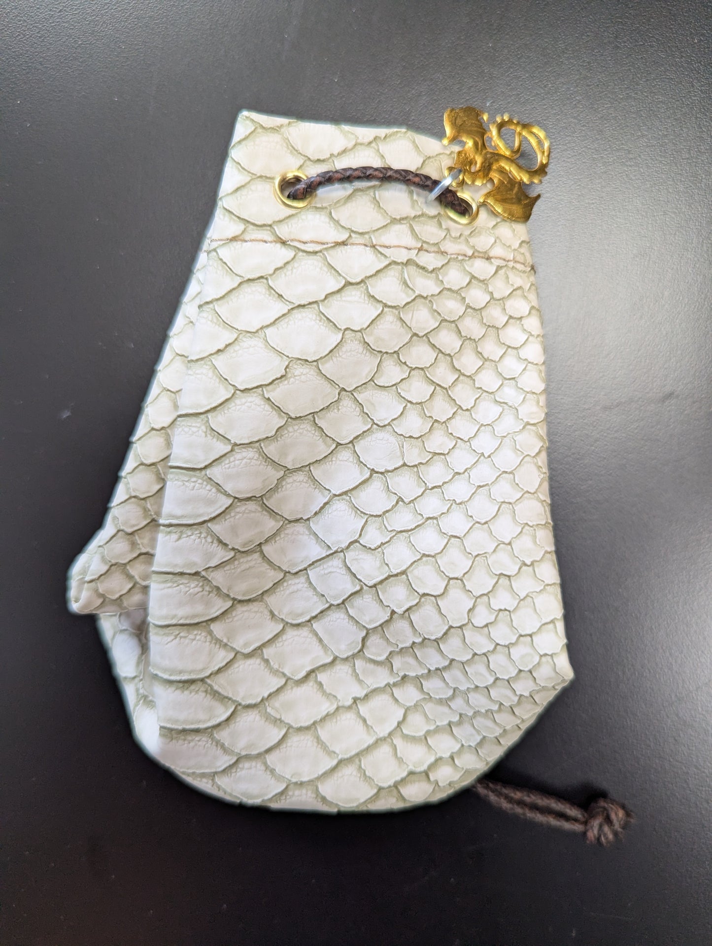 Leather Dragon Dice Bag