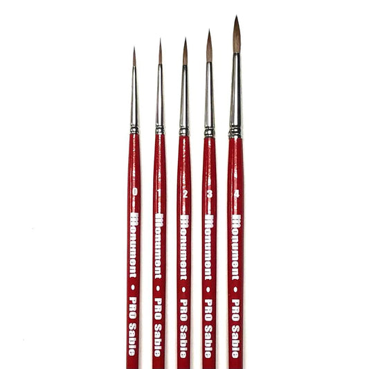PRO Sable Paint Brush Set