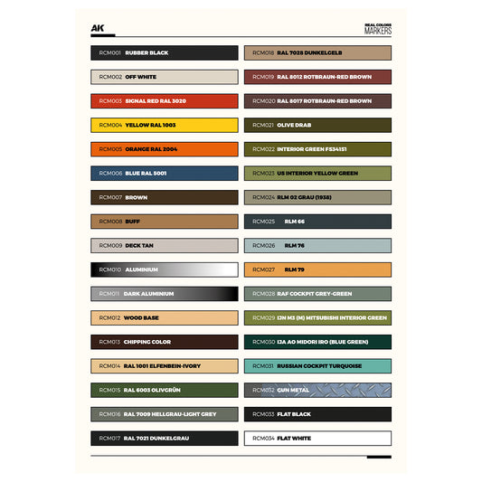 AK Real Colors Markers Special Set