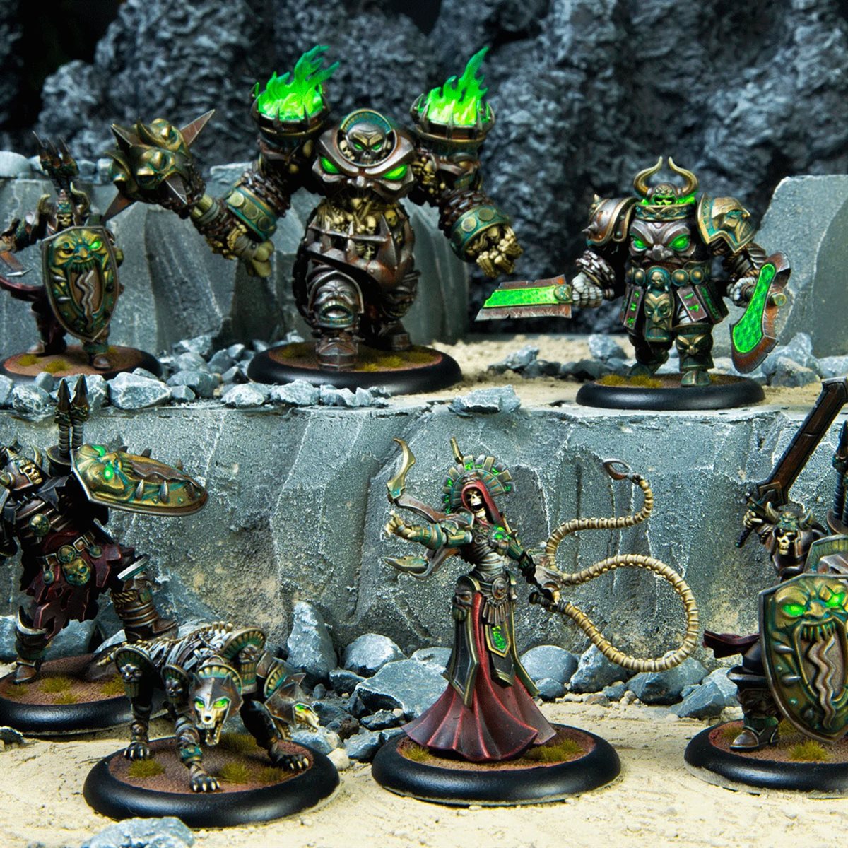 Warmachine: The Graveborn Command Cadre [Pre-order][Feb 2026]