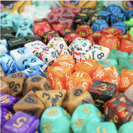 Vortex:12D6 绿色/金色骰子套装