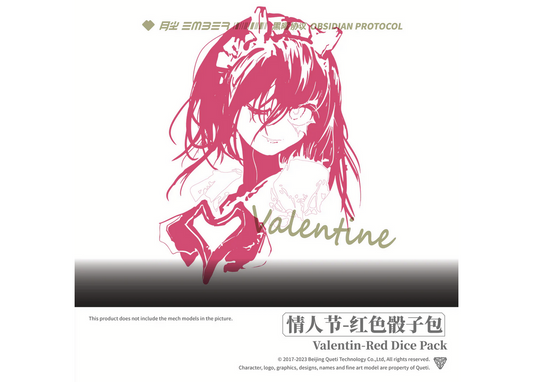 Ember: Obsidian Protocol - Valentine Red Dice Pack