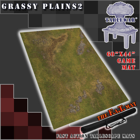 F.A.T. Mat: Grassy Plains II 60" x 44" Game Mat