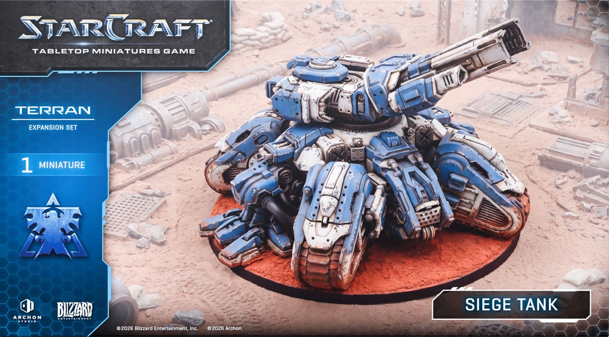 Starcraft The Miniatures Game - Terran Siege Tank Expansion Set