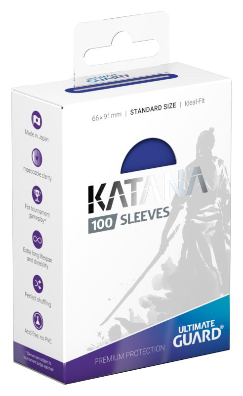 Ultimate Guard: Katana Sleeves - Blue (Standard Size, 100ct)