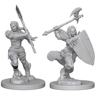 Pathfinder Deep Cuts Unpainted Miniatures: Wave 1 - Half Orc Female Barbarian