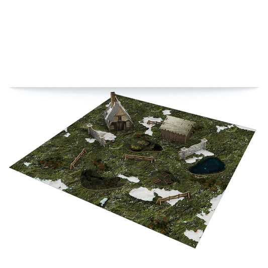 [Pre-order][ETA: 04/25/2025] Warcrow: Bakhlia Farm Scenery Pack