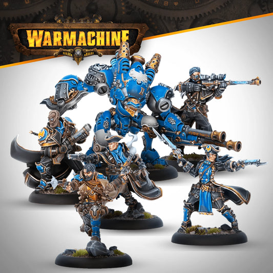 Warmachine: Cygnar Hellsingers Command Cadre [Pre-order][ETA Q3, 2025]