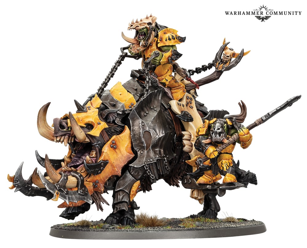 Warhammer Age of Sigmar: Tuskboss on Maw-grunta