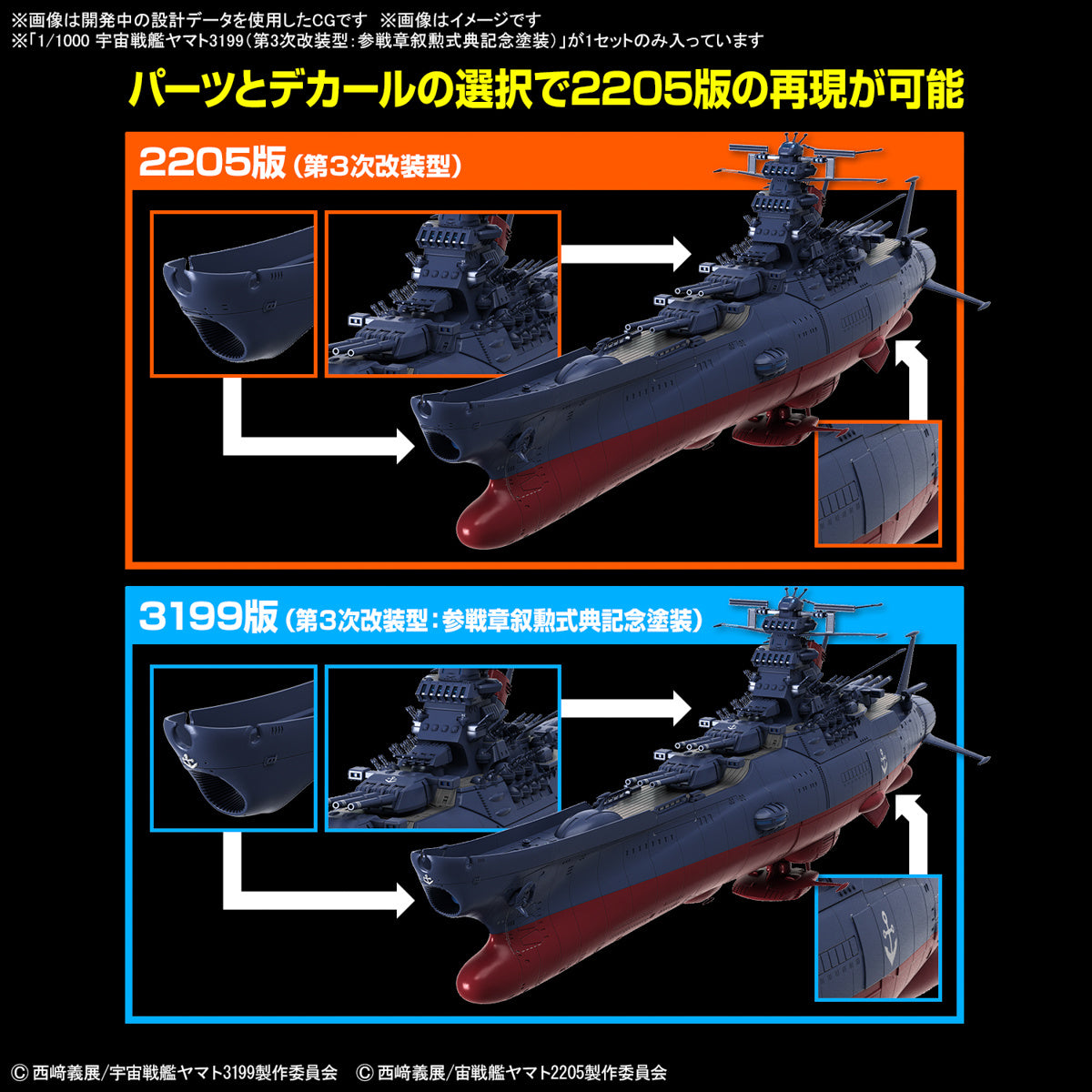 Space Battleship Yamato 3199 (3rd Refurbished Version: Commemorative Paint for Participation Medal Ceremony)