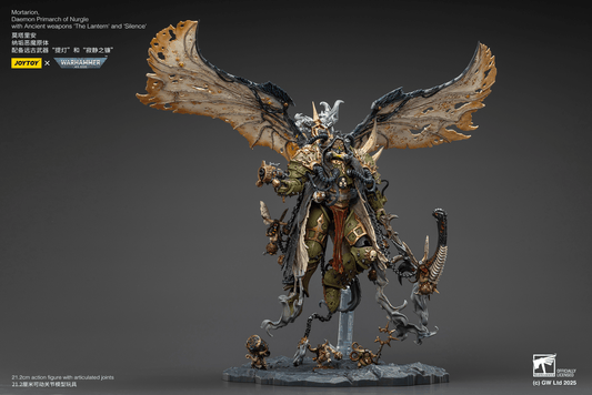 JoyToy: Mortarion, Daemon Primarch of Nurgle with Ancient weapons‘The Lantern' and ‘Silence'