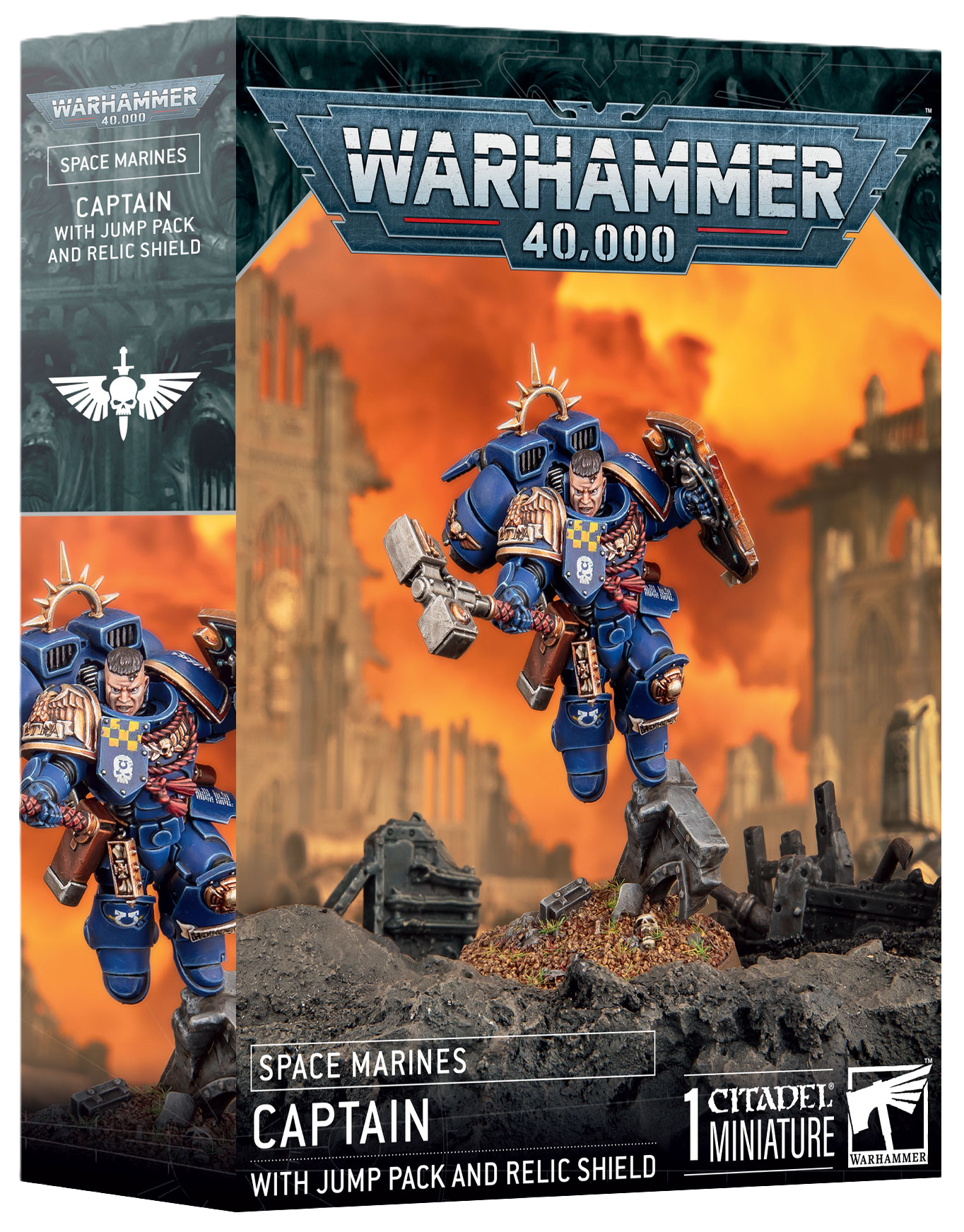 Warhammer 40,000: Space Marine - Captain with Jump Pack & Relic Shield [Pre-order][Available 10/25/2025]