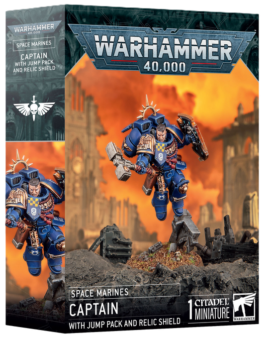 Warhammer 40,000: Space Marine - Captain with Jump Pack & Relic Shield