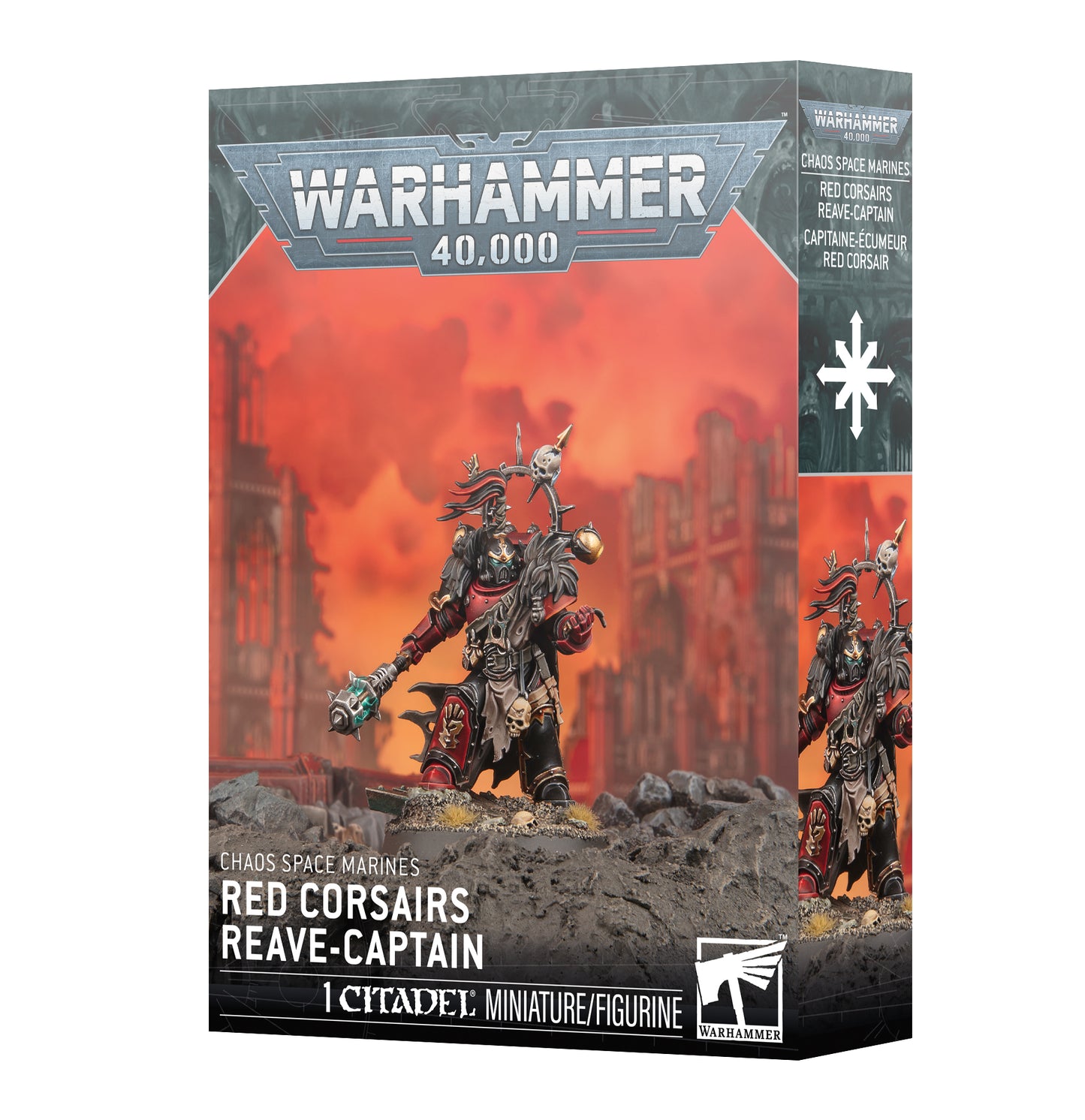 Warhammer 40000: Red Corsairs Reave-Captain [Pre-order][Available 3/21/2026]