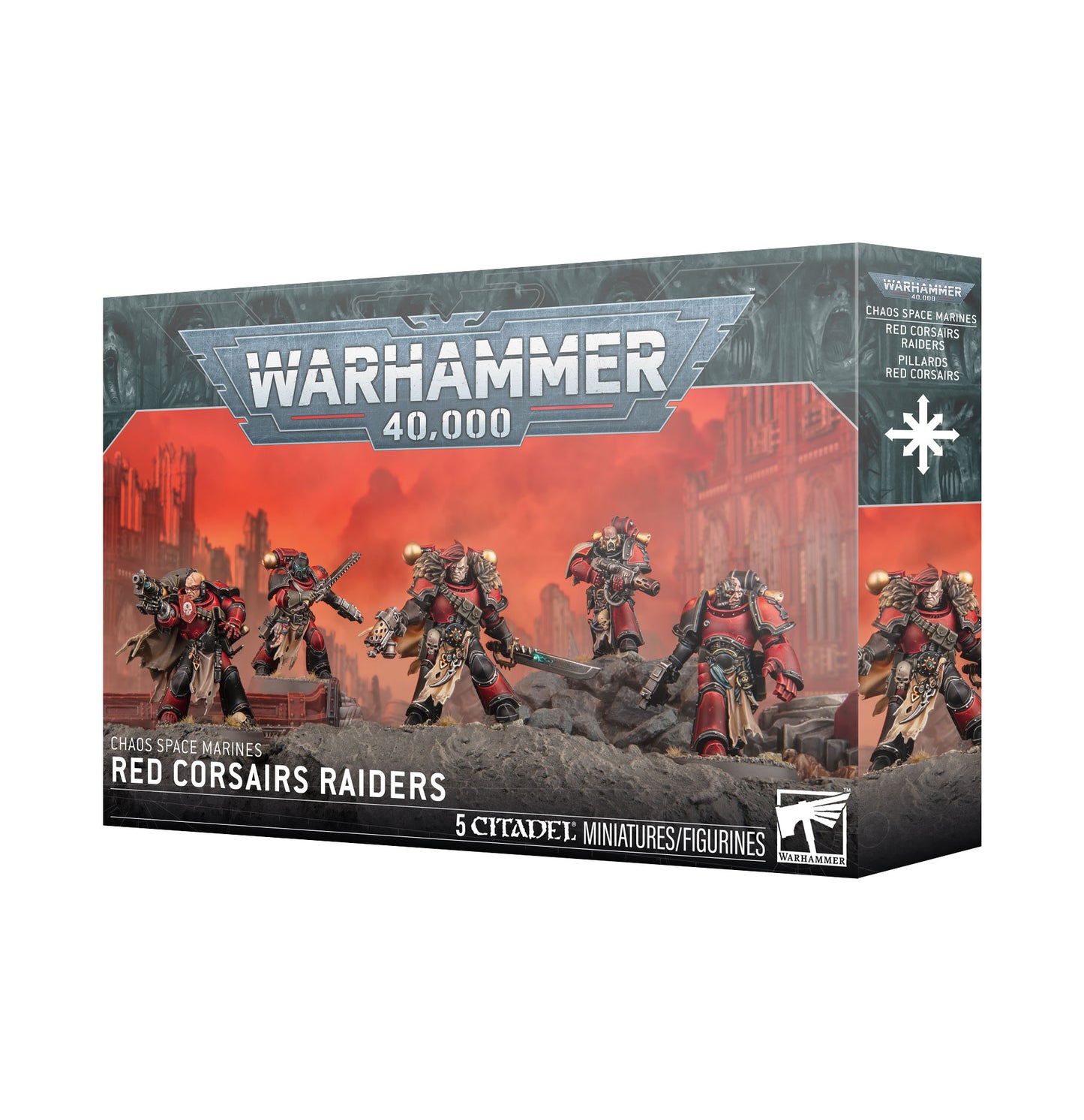 Warhammer 40000: Chaos Space Marines - Red Corsairs Raiders [Pre-order][Available 3/21/2026]
