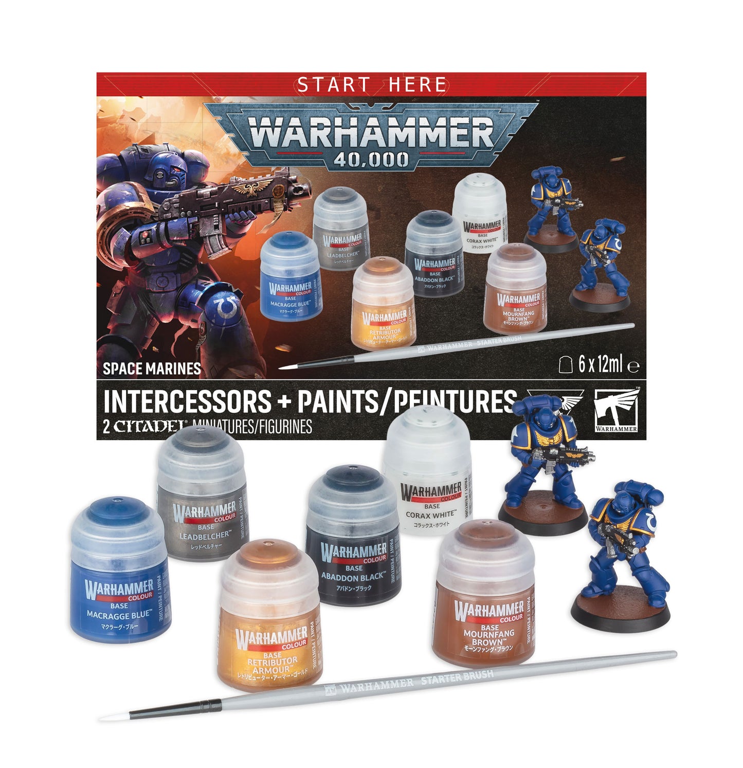 Warhammer 40k: Space Marine - Intercessrs with Paints [Pre-order][Available 7/25/2026]