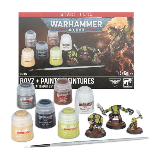 Warhammer 40k: Orks - Ork Boyz with Paints [Pre-order][Available 7/25/2026]