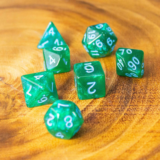 Dice Goblin: Shimmer Moss Dice Set
