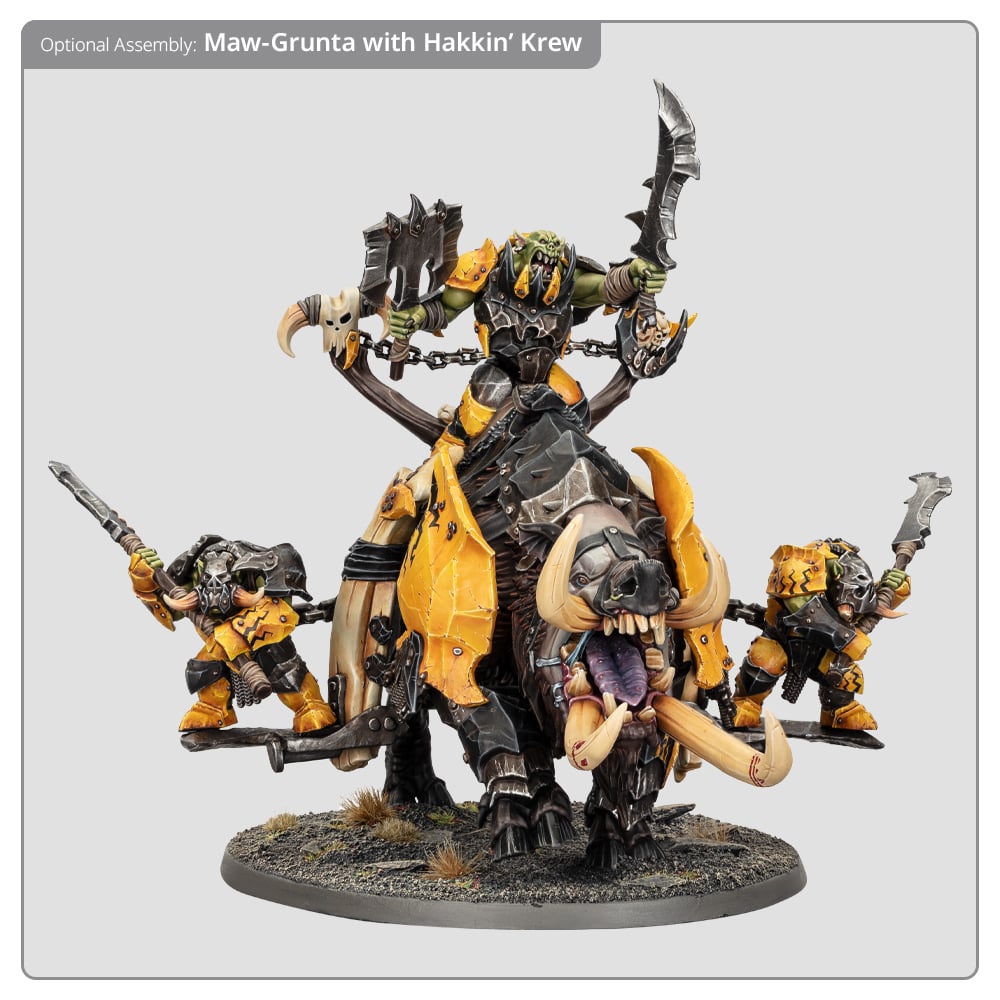 Warhammer Age of Sigmar: Tuskboss on Maw-grunta