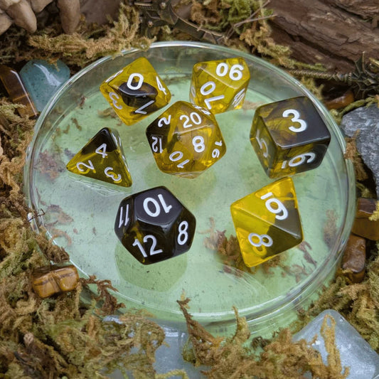 Dice Goblin: Smoke Yellow Dice Set
