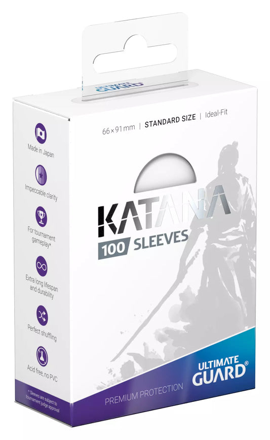 Ultimate Guard: Katana Sleeves - Clear (Standard Size, 100ct)