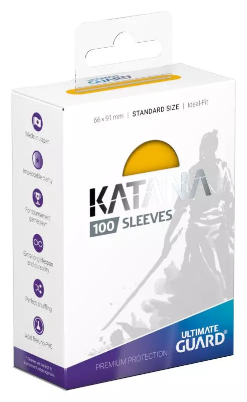 Ultimate Guard: Katana Sleeves - Yellow (Standard Size, 100ct)