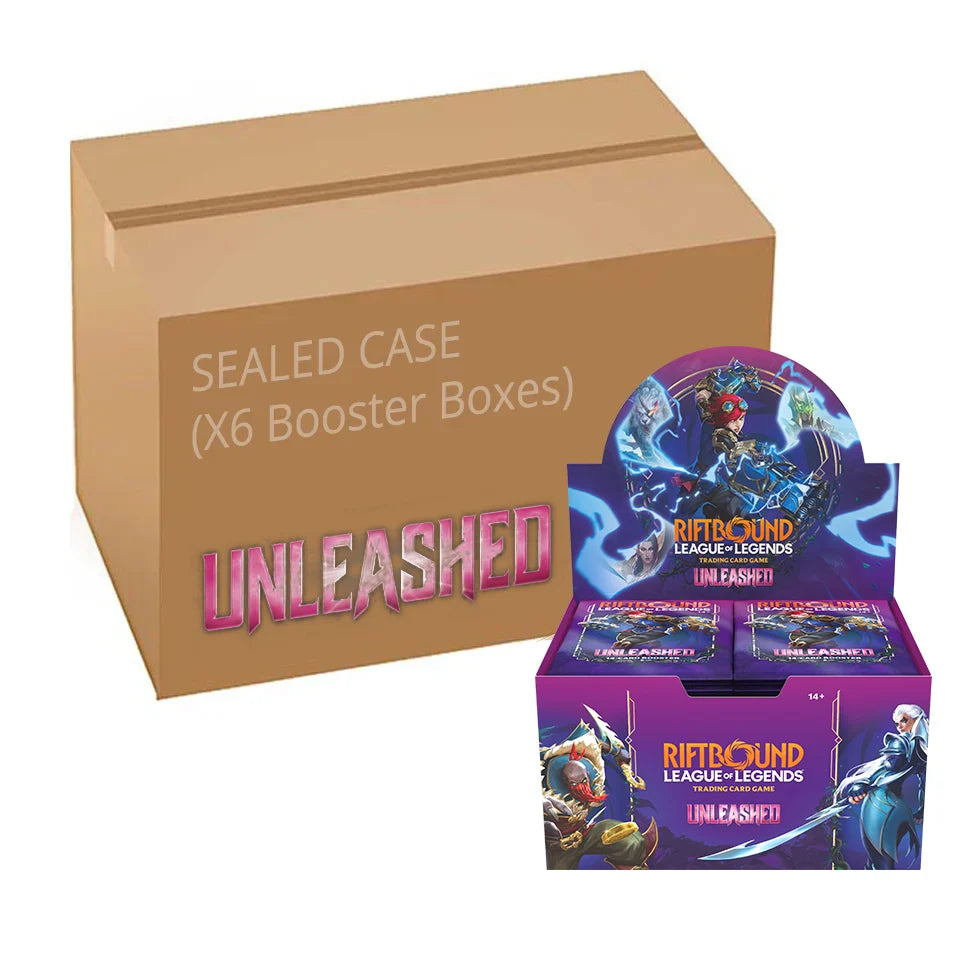 Riftbound - League of Legends TCG - Unleashed Booster Display Case of 6 Boxes