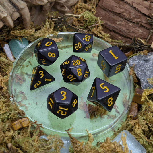 Dice Goblin: Witch Yellow Dice Set