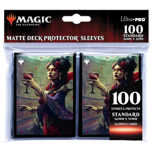 标准套牌保护套(100 克拉)适用于万智牌 - Innistrad:猩红誓言 Henrika,地狱先知