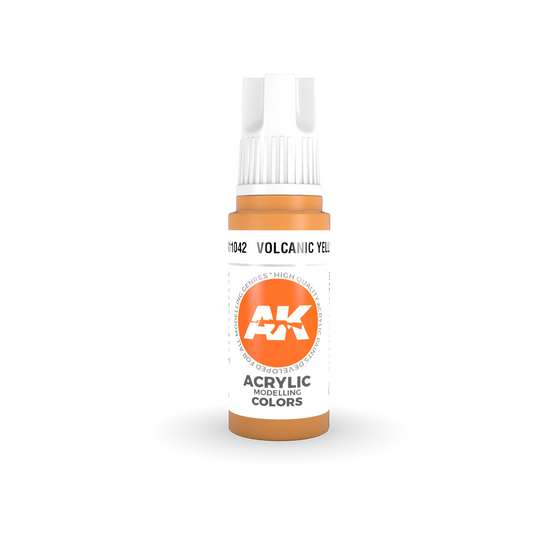 AK Interactive 3rd Gen Acrylic Volcanic Yellow 17ml