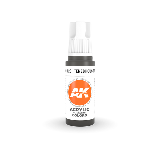 AK Interactive 3rd Gen Acrylic Tenebrous Grey 17ml