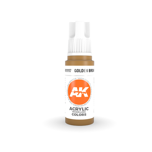 AK Interactive 3rd Gen Acrylic Golden Brown 17ml