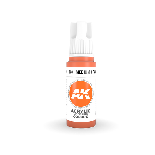 AK Interactive 3rd Gen Acrylic Medium Orange 17ml
