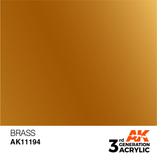 AK Interactive 3rd Gen Acrylic Brass 17ml