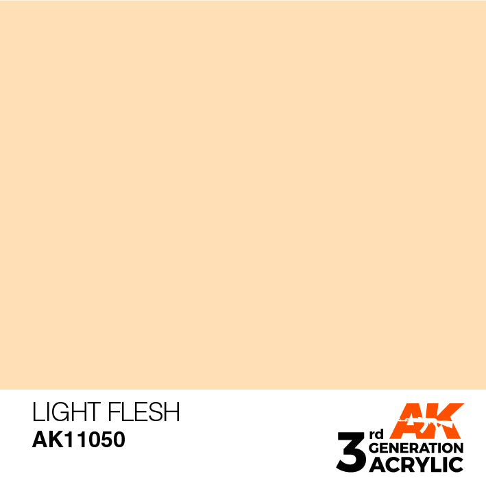 AK Interactive 3rd Gen Acrylic Light Flesh 17ml