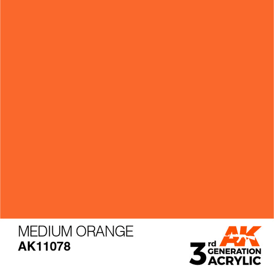 AK Interactive 3rd Gen Acrylic Medium Orange 17ml