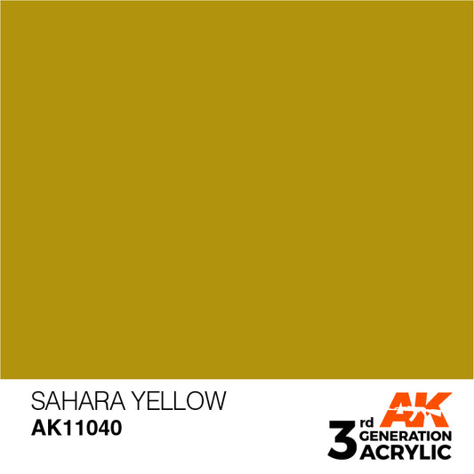 AK Interactive 3rd Gen Acrylic Sahara Yellow 17ml