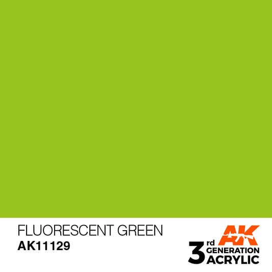 AK Interactive 3rd Gen Acrylic Fluorescent Green 17ml