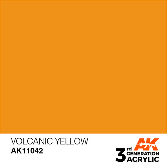 AK Interactive 3rd Gen Acrylic Volcanic Yellow 17ml